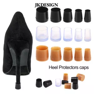 JKDESIGN 1 cặp Giảm Thanh Gót Bảo Vệ Hữu Ích Chống Trơn Trượt Đeo Hình Tròn