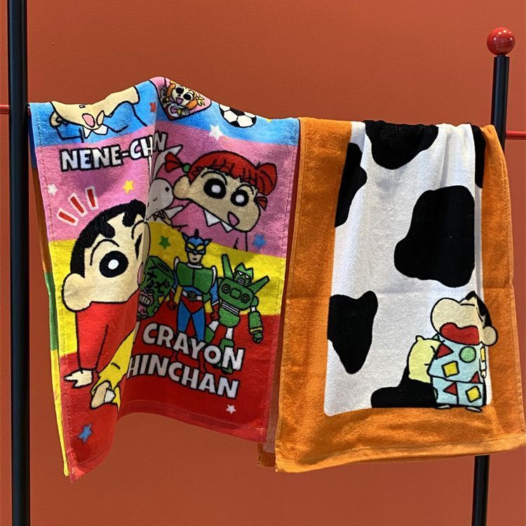 LXY Phim Hoạt Hình Crayon Shin-Chan Khăn Cotton Nguyên Chất Giá Trị Cao Khăn Mặt Thấm Hút Nước Nhanh Khô Không Lint Cặp Đôi Khăn Hấp Thụ Nước