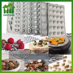 SWEET Hạt dẻ Quả mâm xôi Nấm Đậu Phộng Khuôn Silicon Fondant Bánh Khuôn DIY Phô Mai Bánh Sô Cô La Trang Trí Phụ Kiện Máy Nướng n