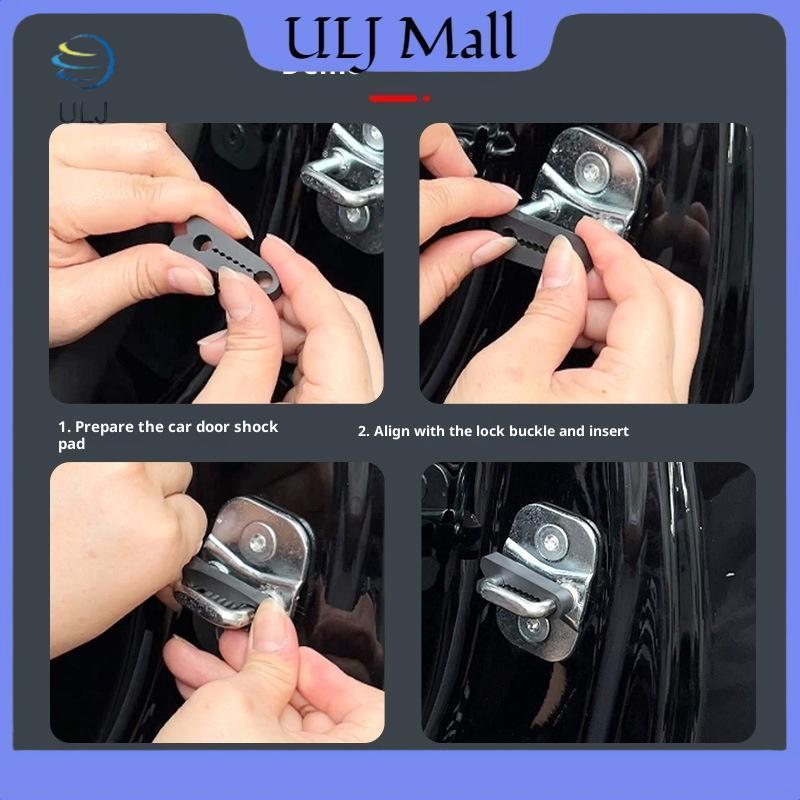 ULJ 4 Chiếc Tự Động Cửa Lo Giảm Chấn Đệm Deadener Sho-Absorbing Giảm Chấn Bảo Vệ Giảm Tiếng Ồn Cho Phụ Kiện A1 A3 Q2 Q3 TT.