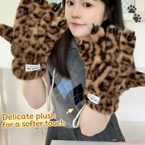 Găng tay lông Paw's anime, sang trọng và ấm áp, phụ kiện cosplay
