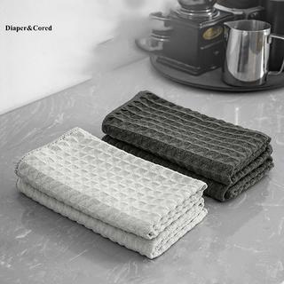DIAPER & CORED Khăn Barista siêu thấm Máy pha cà phê Rag đặc biệt Không xơ Khăn vuông Vải làm sạch Máy pha cà phê Khăn lau YTH