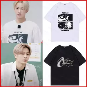 Áo thun cotton dày ENHYPEN dành cho mùa hè với hình ảnh các thành viên Park Jongseong, JAY và Lee Heesung