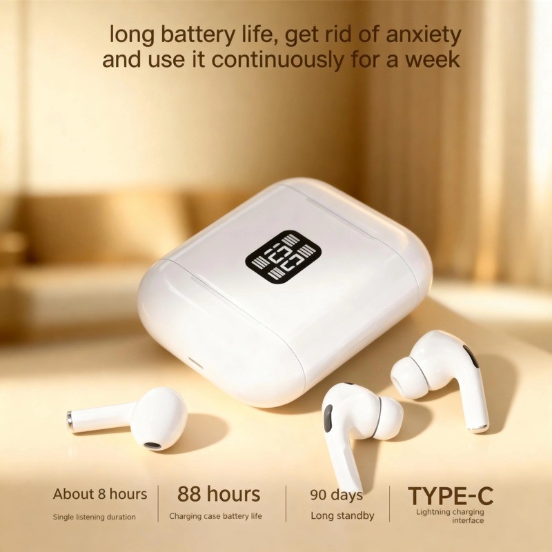 Tai nghe Bluetooth 6.0 không dây Senbenbao Air100 Pro Tai nghe 4 trong 1 Giảm tiếng ồn cho cuộc gọi và âm thanh DolbyTWS