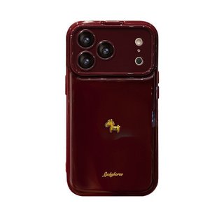 Cửa Sổ Lớn Lật Tiếng Anh Pony Dây Thích Hợp Cho 17 Vỏ Điện Thoại Năm Mới iphone15promax Silicone mate80 Chống Sốc