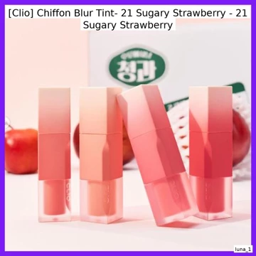 [Clio] Voan Blur Tint- 21 Sugary Strawberry - 21 Sugary Strawberry / Thoải mái, Long-la by luna _ 1