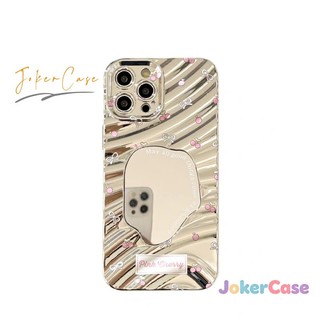 Vỏ Cho IPhone 14 16 12 15 11 13 17 Pro Max X XS Max XR 16 15 7 8 Plus AIR Bìa Mềm Gương Trang Điểm Sweet Cherry