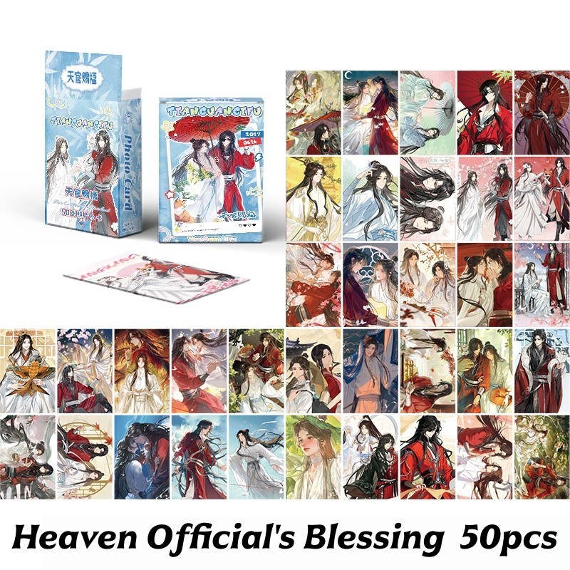 50-92 Chiếc Manga Manhwa Heaven Official 's Blessing Laser Holographic Lomo Cards Grand master of Demonic tu luyện Photocards San Lang Hua Cheng Hologram Bưu Thiếp YM