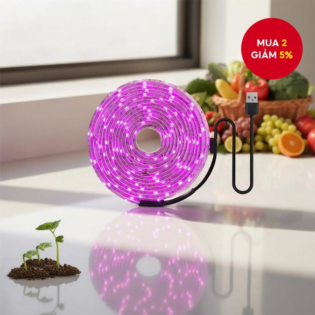 Đèn LED trồng cây dải quang phổ đầy đủ 1-5m cho rau hoa cây con lều DC ...
