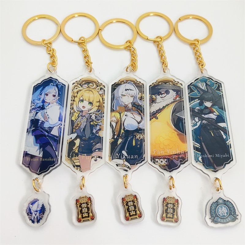 Anime Acrylic Keychain Zenless Zone Zero Cute Yixuan Vivian Hoshimi Miyabi Jane Doe Banshee Perfect Gift