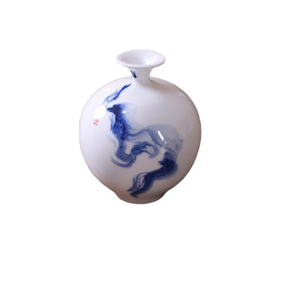Jingdezhen Vẽ Tay Phong Cách Trung Hoa Bình Gốm Vẽ Tay Họa Tiết Mực Nhà Để Bàn Bình Mini Trang Sức Đồ Trang Trí MZXY
