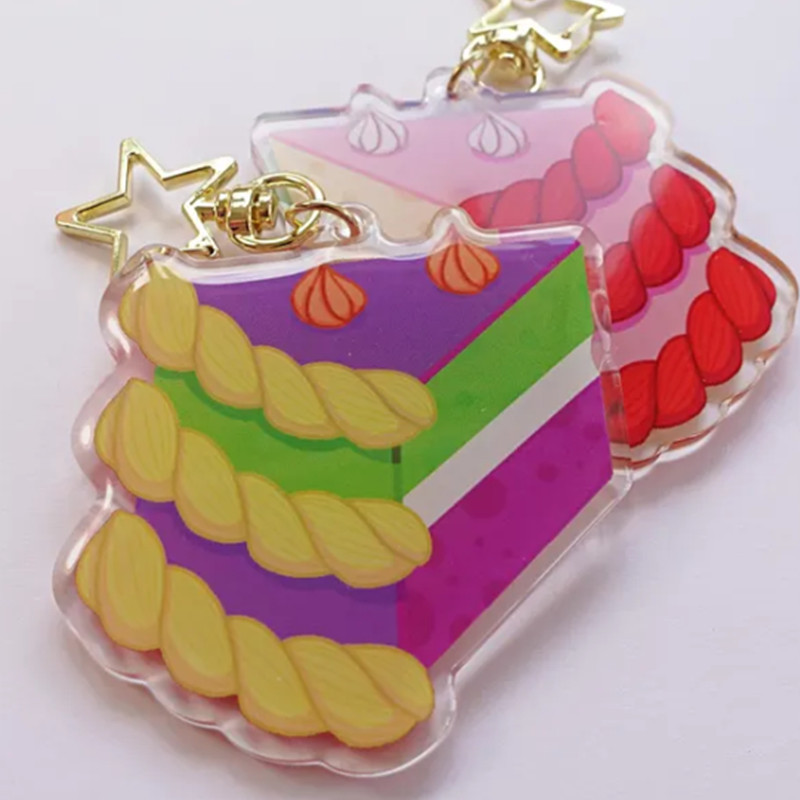 Cake at Stake - Yoylecake - BFDI Keychain - Double-Sided Acrylic Kawaii pendant