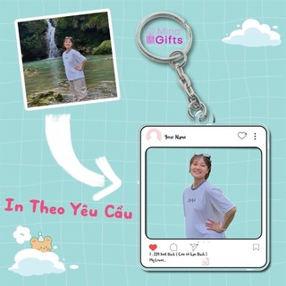 [ Siêu Rẻ ] Móc khoá cắt viền in theo ảnh in theo yêu cầu chất liệu acrylic viền trong suốt dễ thương làm quà tặng