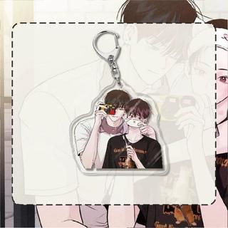 Móc khóa MONDAY'S SAVIOR Cứu tinh của thứ Hai mica acrylic in hình BL boylove xinh xắn