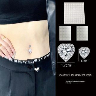 🔥 Phụ kiện trang trí rốn 🔥 Móng tay và vòng rốn Đính đá quyến rũ có hàng sẵn Khuyên rốn giả Phù hợp cho nữ Không cần đục lỗ Miếng dán che sẹo Phong cách Âu Mỹ Không cần lỗ xỏ 2026 Rốn Móng Tay Cá Tính, Gợi Cảm Cho Cô Gái Yêu Thích Phong Cách Disco