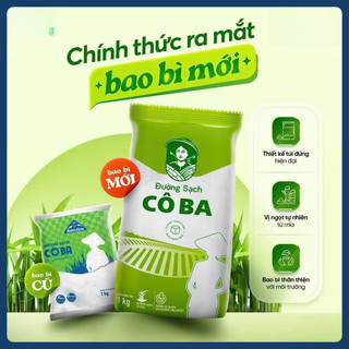 Đường Sạch Cô Ba 1KG - Đường Mía Tinh Khiết, Nguyên Liệu Nấu Ăn & Pha Chế Thạch Dừa Ngon Miệng