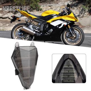 VBESTLIFE Đèn hậu LED xe máy Gorgeri với ống kính khói xoay phù hợp cho YZF-R6 2006-2016