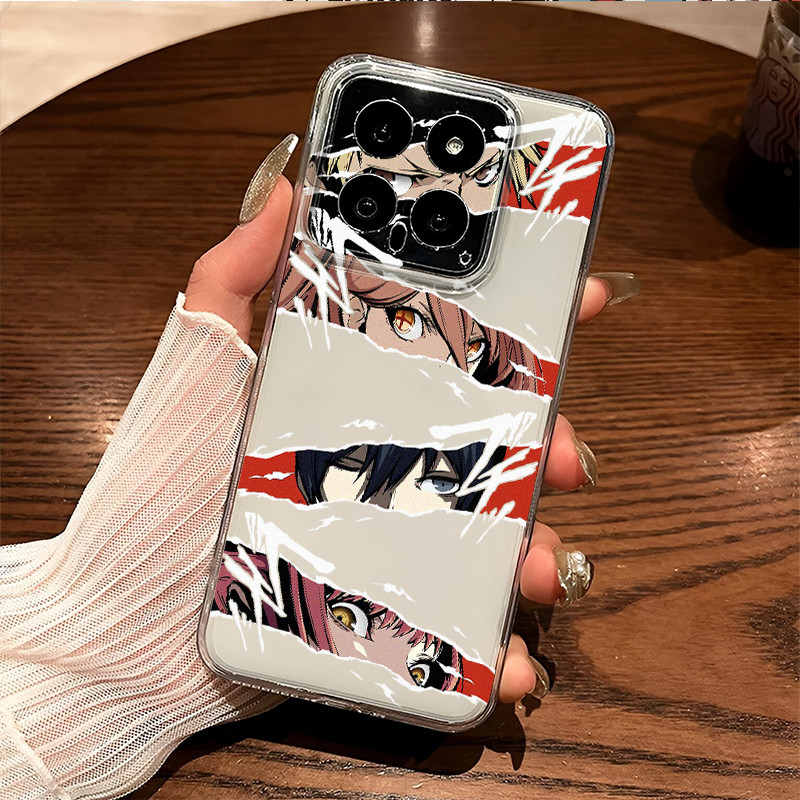 Dành Cho Redmi Turbo 4 Pro Note 15 Pro / 14 / 13 Mi 15T 14T K90 Pro Max Chainsaw Man Slim Soft Phone Case Cho Xiaomi 17 Pro Max Bảo Vệ Camera Chống Sốc Redmi Cover
