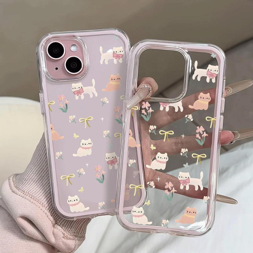 Ánh sáng màu nâu nhỏ hoa vỡ cho iPhone 16ProMax trường hợp iPhone 1514plus mới 1312