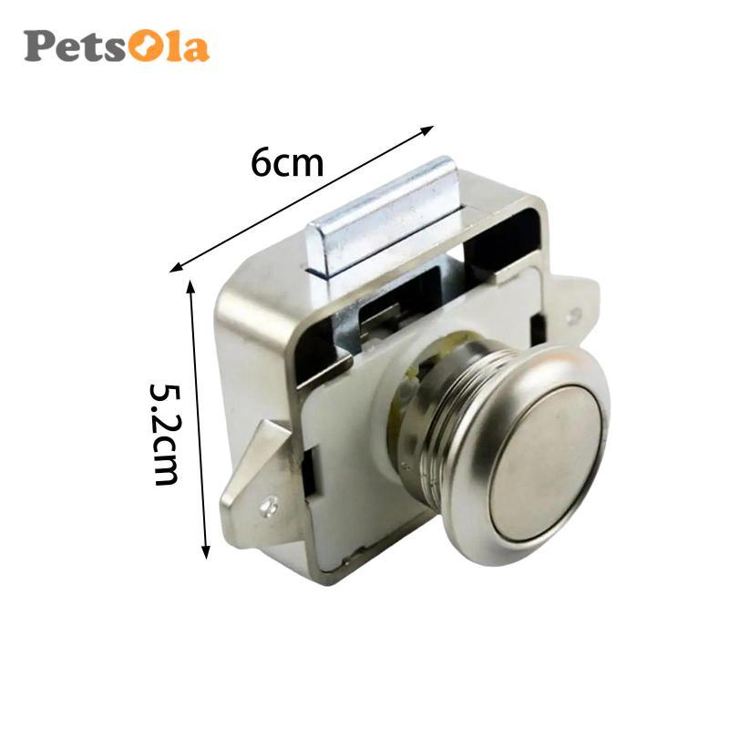 Khóa chốt nút nhấn, Khóa tủ, Cài đặt dễ dàng không cần chìa khóa, Núm ngăn kéo