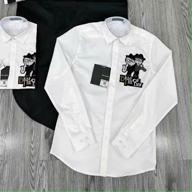 Áo Sơ Mi 2 Người Thổi Kèn The Best KCloset Somi Boy Phố Chất Cotton Mát Dày Dặn Dáng Rộng Nam Nữ NA88