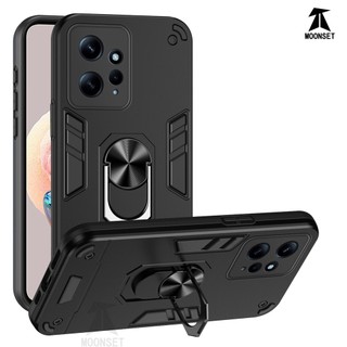 Dành Cho Redmi Note 12 4G Ốp điện thoại Thiết Kế Chiến Binh Lưng Cứng Có Giá Đỡ Nhẫn Chống Sốc Mềm TPU Nâng Cạnh Mỏng Bao