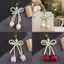 Móc khóa ruy băng hoa tulip CPINCP, Phụ kiện túi ruy băng phong cách trang sức, Mặt dây chuyền điện thoại di động Tulip DIY Dây chuyền điện thoại di động