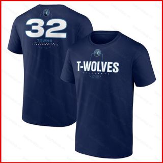 Áo thun đội Minnesota Timberwolves phiên bản biểu tượng Karl-Anthony Towns - Màu hải quân, phù hợp cho trẻ em và người lớn, bao gồm size plus