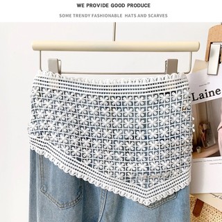 Khăn Choàng Nhỏ Hình Tam Giắc Mỏng, Xếp Chồng Phong Cách Hàn Quốc, Xu Hướng Xuân Hè