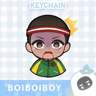 Móc chìa khóa ganci/BoBoiBoy Art by pochi Acrylic