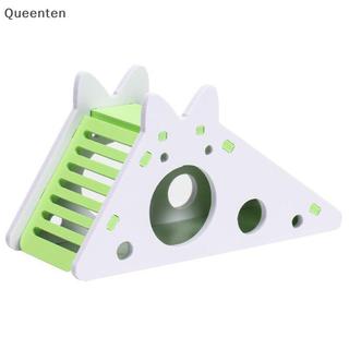 Queenten Lắp Ráp Hamster Đồ Chơi Trượt Chuột Lang Gấu Vàng Thoáng Khí Hamster Nhà QT