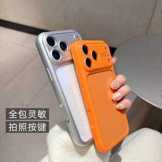 Kính Bảo Vệ Toàn Ống Kính Khung Màu Kẹo Trong Suốt Acrylic Ốp Lưng Điện Thoại iPhone 17Promax 17Pro 15 16 Pro Max Chống Sốc Nam Nữ
