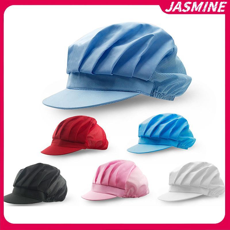 Mũ đầu bếp Jasmine chống bụi, phù hợp xưởng phục vụ và nhà máy thực phẩm