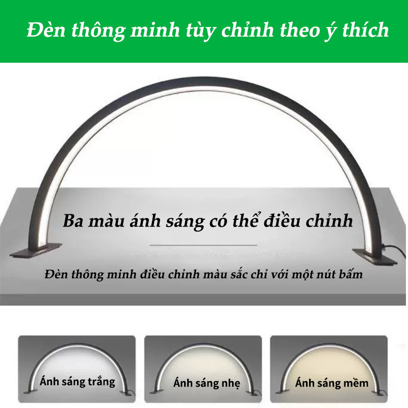 Đèn Led Bán Nguyệt Làm Nail Móng Chân, Móng Tay, Nối Mi, Với Thiết Kế 2 Màu Ánh Sáng Cao Cấp