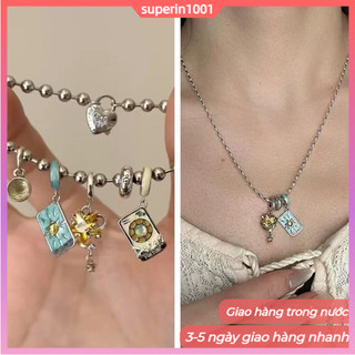 Vòng cổ và vòng tay nữ thiết kế độc đáo, chủ đề tarot bí ẩn với mặt trăng và ngôi sao, phù hợp thời trang