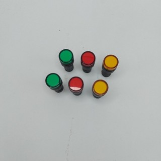 (Freeship) Đèn báo LED phi 16 mm loại tròn, Xanh Đỏ Vàng.