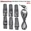 Cáp chuyển đổi USB ZK 8 CÁI 5V cho máy cạo râu điện Tông đơ cắt tóc, Bộ chuyển đổi DC đa năng VN