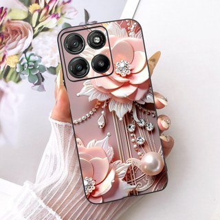 Vỏ chống sốc thời trang hoa mềm cho Motorola Moto G67 Power / Moto G57 Power XT2537-5