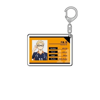 Haikyuu Acrylic Keychain Kawaii Student Package Hinata Shoyo Tobio Kageyama Kozume Kenma Anime Cartoon Accessory