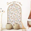 Decal Dán Tường Hình Cổng Vòm Bohemian - Miếng Dán Tường Hình Học Và Hoa Cỏ Nghệ Thuật - Đồ Decor Tự Dán Cho Tường Phẳng & Kính (Bộ 2 Tấm)