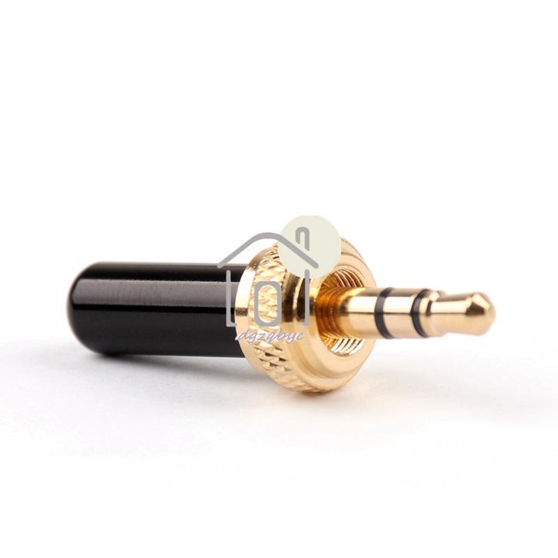 5 Phích Cắm 3.5 Mm Đầu Nối Kim Loại Mini 3.5 Mm Khóa Vít Stereo Jack Cắm Với M6 Chủ Đề Bên Trong
