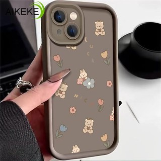 Gấu Có Thỏ Vỏ Cho Tecno Spark 40 30 30C 20 Pro Plus 20C 10 10C 9 8C Go 1 2 2025 2024 2023 2022 2021 2020 Pop 10 9 8 7 Pro Vỏ Điện Thoại Hoa Hoạt Hình Chống Rơi Mềm Bao da