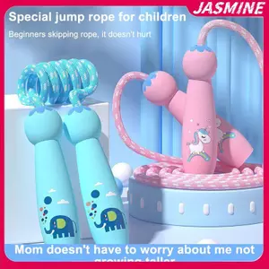 JASMINE 2.8M Hoạt Hình Huấn Luyện Nhảy Dây Tập Thể Dục Cho Trẻ Em Nhảy Dây Cotton Dây Có Thể Điều Chỉnh Nhảy Dây Tiểu Học JASMINE
