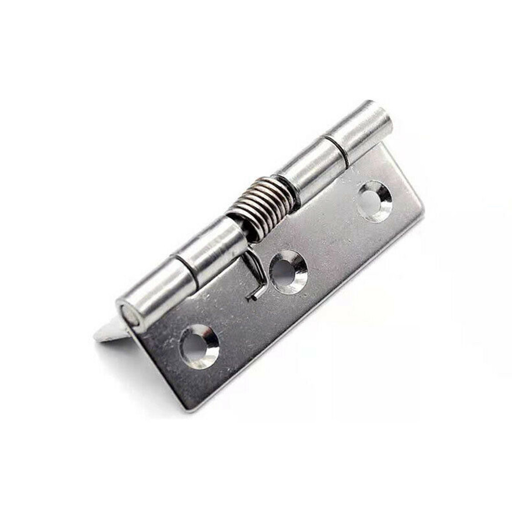 < HÀNG CÓ SẴN > 2 chiếc Phần cứng bản lề cửa lò xo bằng thép không gỉ tự đóng 1 / 1.5 / 2 / 2.5 / 3 / 4Inch❀