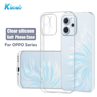 Ốp lưng chống vết bẩn pha lê trong suốt Tương thích cho OPPO A6 A6x A6t A5 A5i A5x A3 Pro A3x A60 A79 A38 A18 A78 A58 A98 A1 4G 5G Vỏ chống sốc trong suốt TPU mềm siêu mỏng