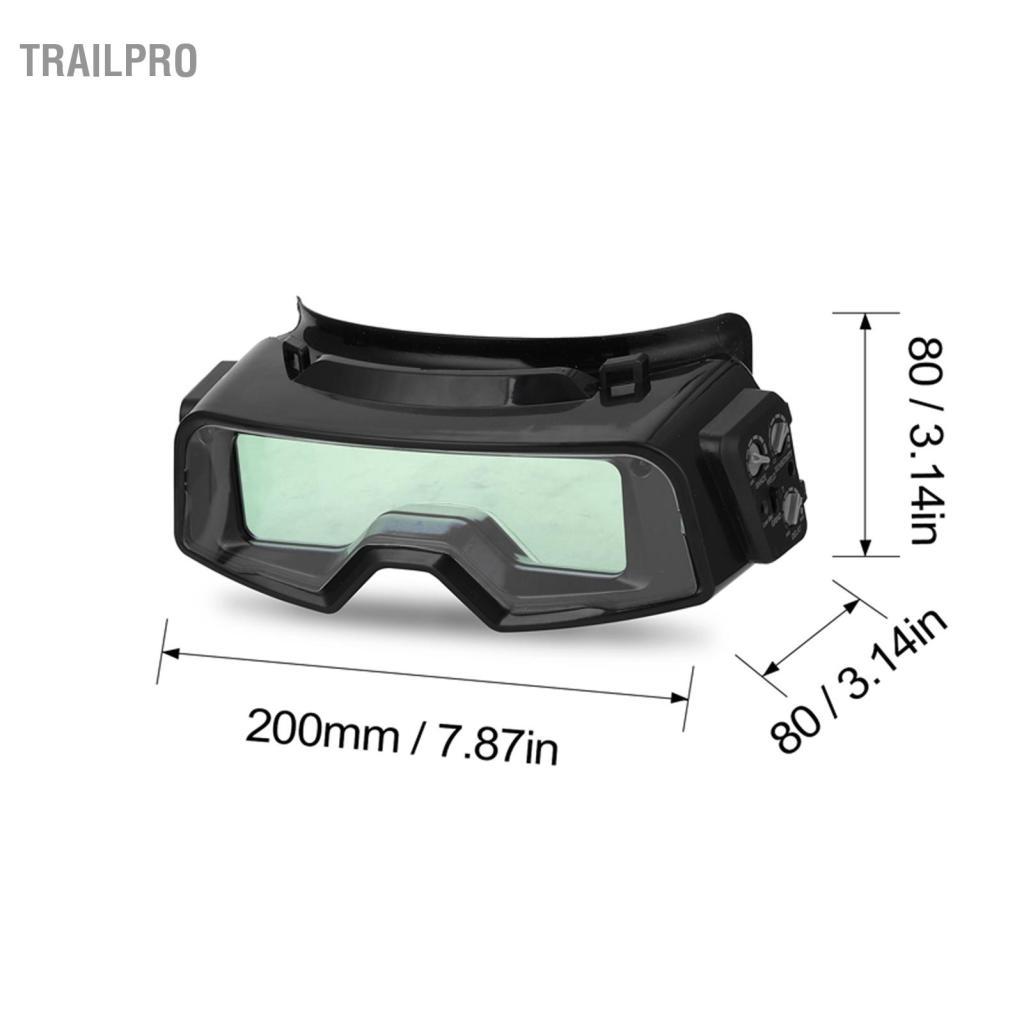 TrailPro Kính an toàn hàn tối màu tự động để mài cắt TIG MIG