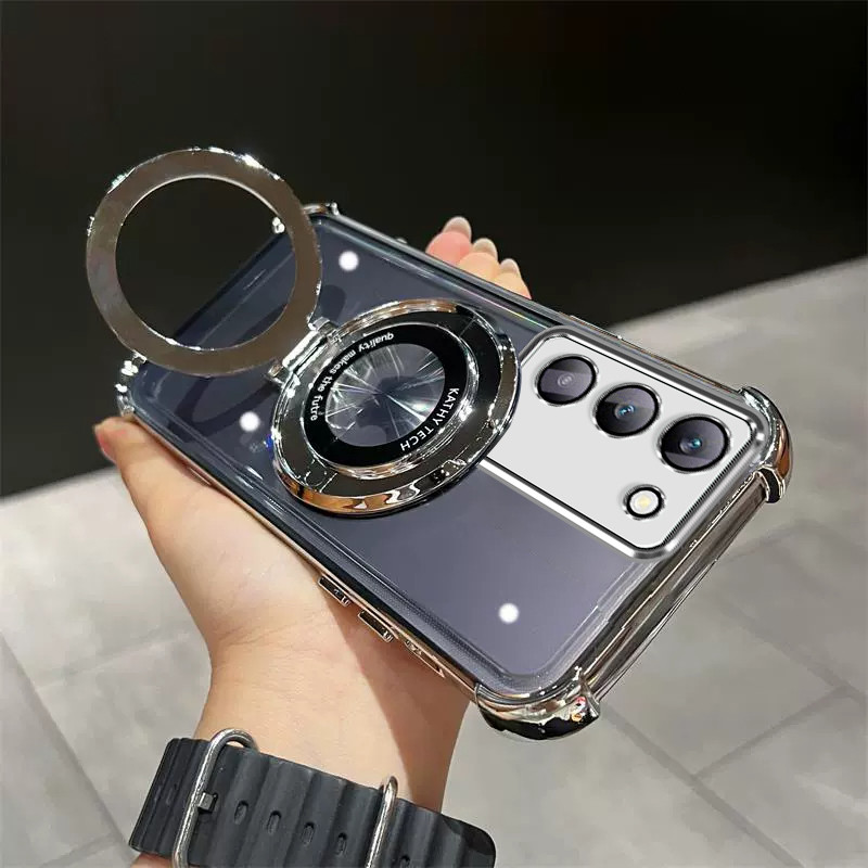Ốp Lưng Dành Cho Vivo Y100 5G / Y100 4G tpu Chống Sốc Giá Đỡ Điện Thoại Di Động SJZJ