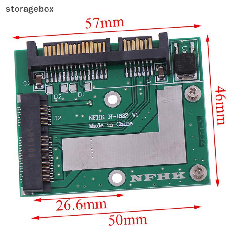 [hộp lưu trữ] mSATA SSD sang 2.5 '' SATA 6.0gps bộ chuyển đổi thẻ mô-đun bảng mini pcie ssd Đẹp