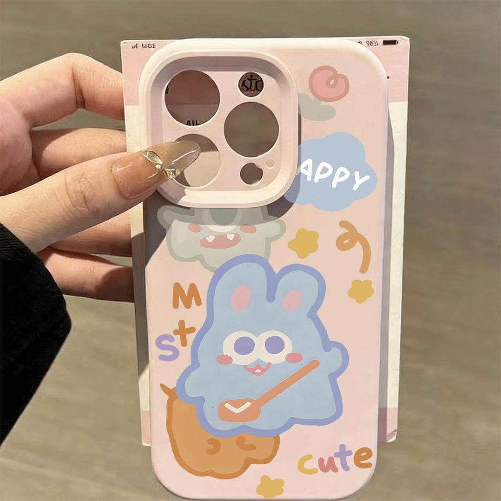 Happy Manh Hữu cho 16 trường hợp iPhone 17Air Fine Hole Silicone Case 14 13 11Pro