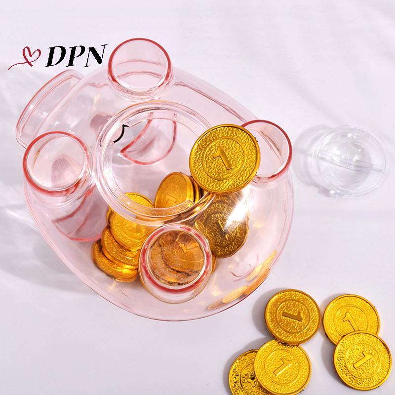 [DPN-t] Đồ chơi lợn trong suốt để làm quà tặng Đồng xu trẻ em Đạo cụ ngân hàng heo đất trong suốt Lợn nhựa Heo đất Đồng xu Tiền mặt Hộp tiết kiệm sưu tập mới